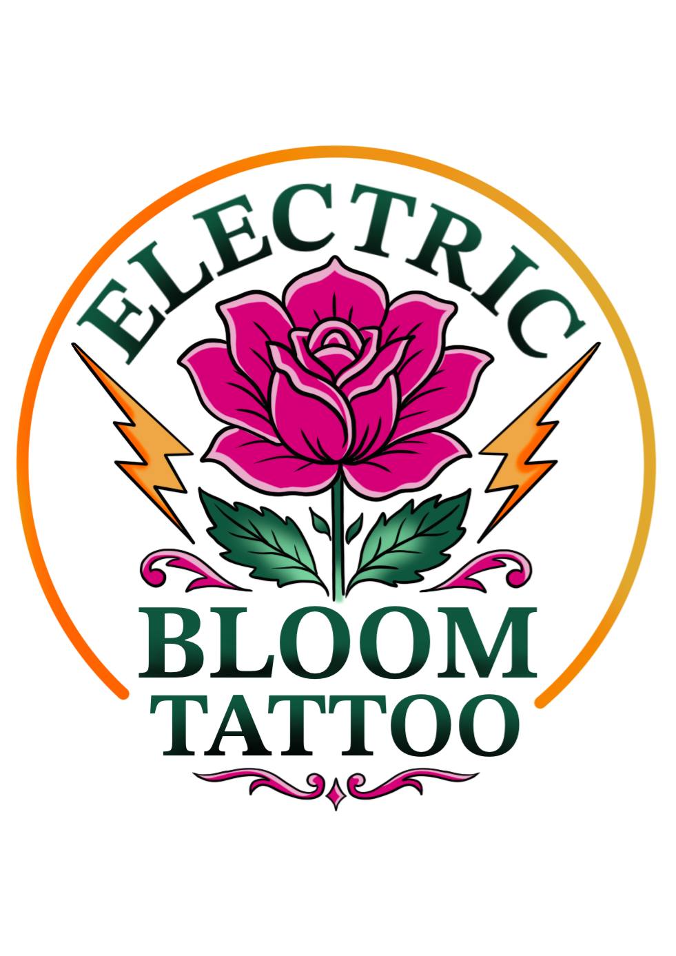 Electric Bloom Tattoo
